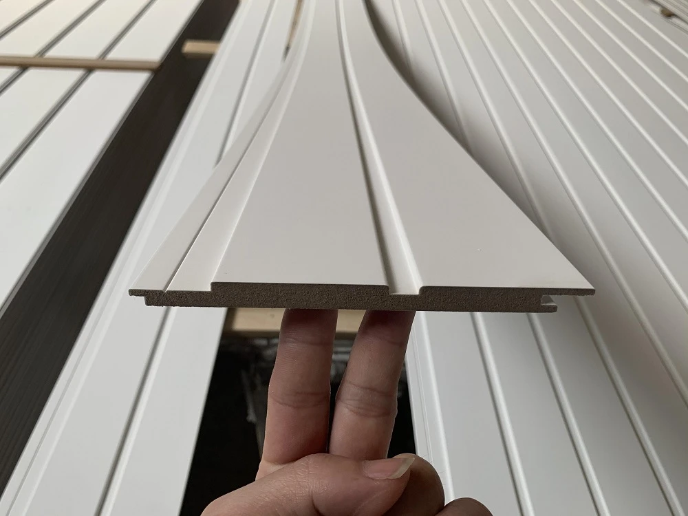 white primed wall panel