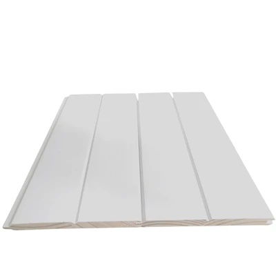 Diperolehi White Primed Wood Shiplap Untuk Dinding
