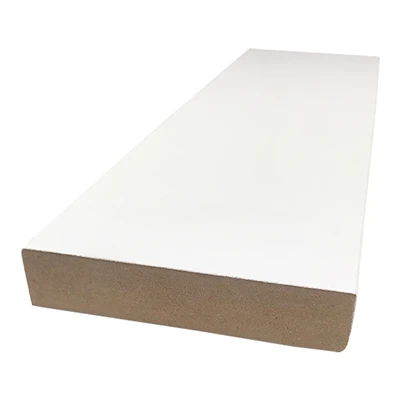 Papan Dasar Acuan Trim Kayu FJ Putih Bersalut Gesso Putih Bertaraf tertinggi Untuk Lantai