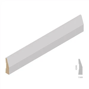 White Primed Finger Jointed Boards Window Mendedahkan Acuan