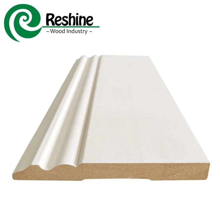 Acuan Papan Tiang MDF Berlapis Putih